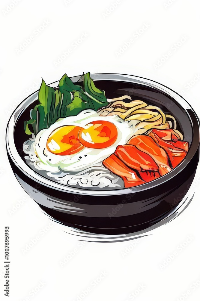 the AI Image Generator, ramen soup with eggs and meat the AI Image Generator, ramen soup with eggs and meat