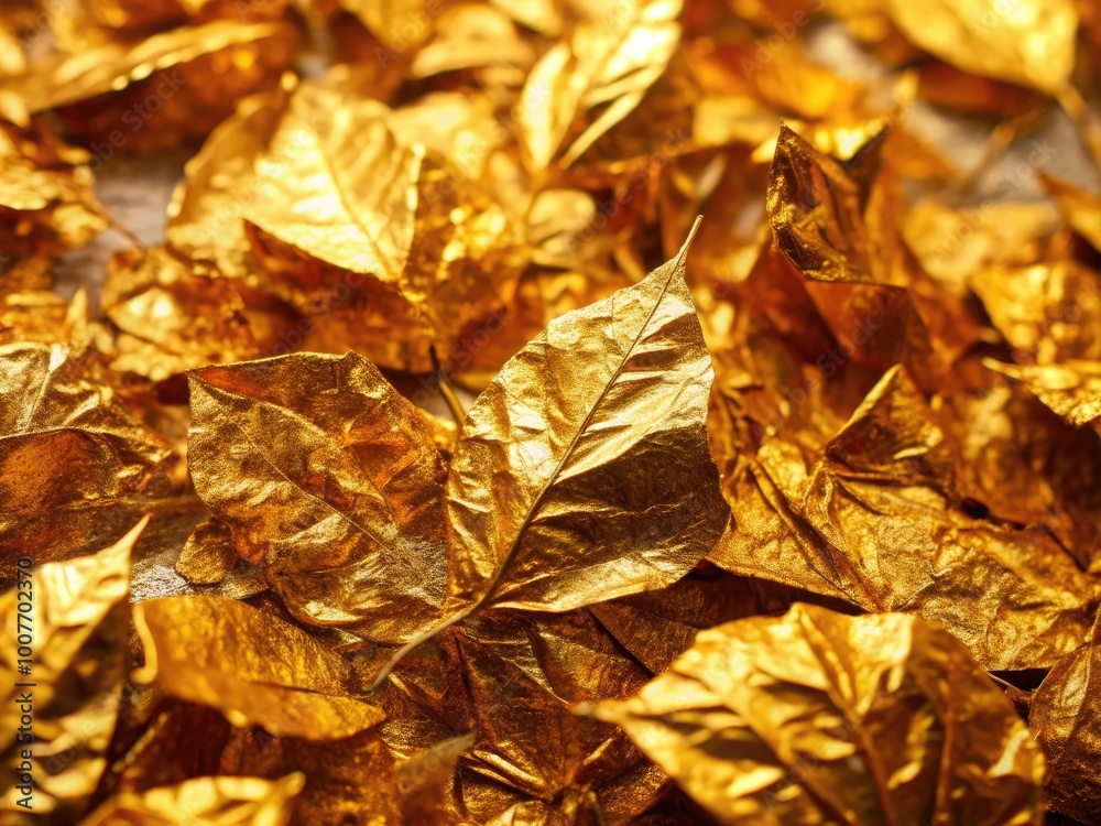 Stunning Close-Up Images of Shimmering Gold Leaf Textures for Artistic and Decorative Uses Stunning Close-Up Images of Shimmering Gold Leaf Textures for Artistic and Decorative Uses