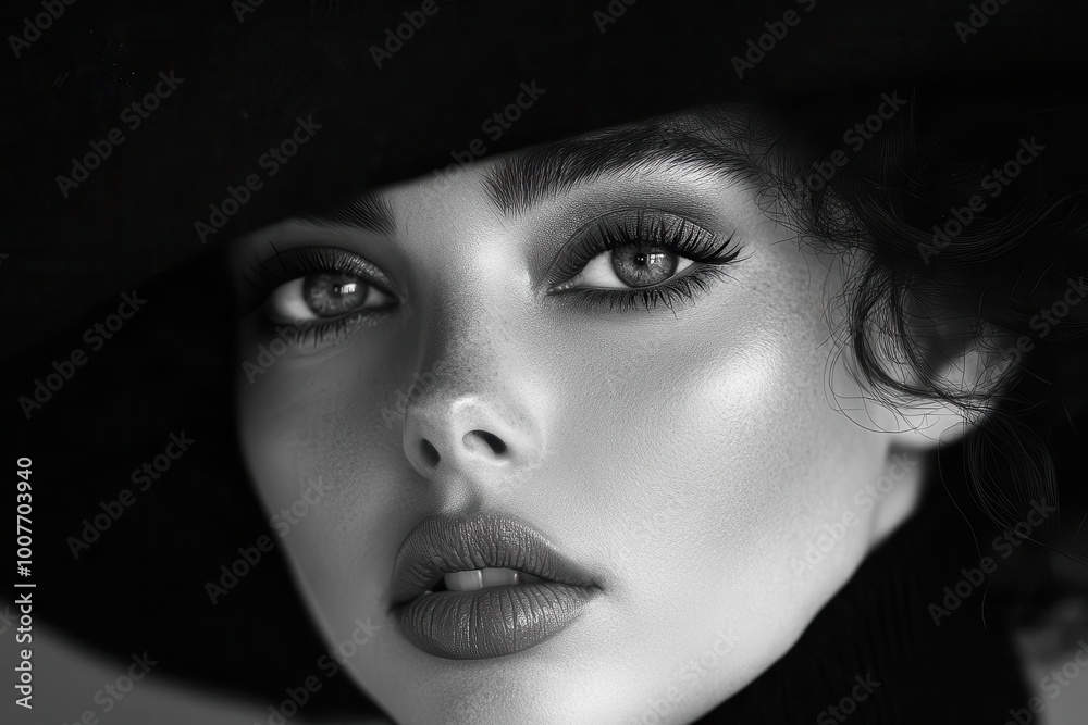 stylish black and white portrait capturing the essence of elegance and simplicity focusing on contrasting shades and textures evoking a sophisticated atmosphere and timeless beauty in photography stylish black and white portrait capturing the essence of elegance and simplicity focusing on contrasting shades and textures evoking a sophisticated atmosphere and timeless beauty in photography