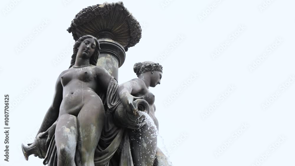 Sculpture Fountain in Bordeaux, France Sculpture Fountain in Bordeaux, France