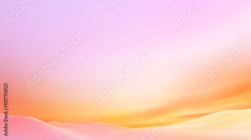 Vibrant Gradient Sunset Landscape with Warm Color Tones and Smooth Transitions