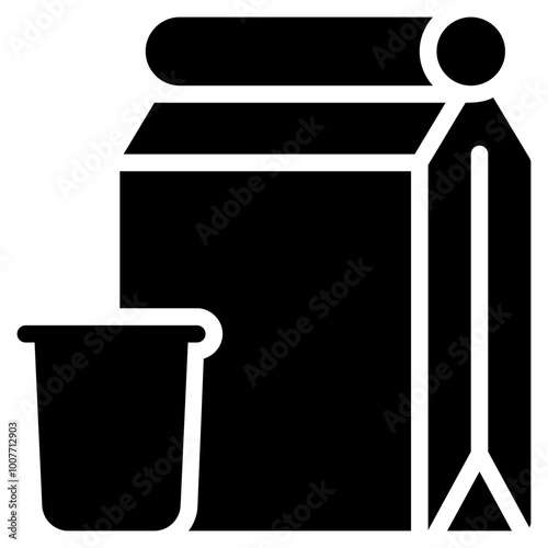 food icon with glyph style. Suitable for website design, logo, app and UI. Based on the size of the icon in general, so it can be reduced.