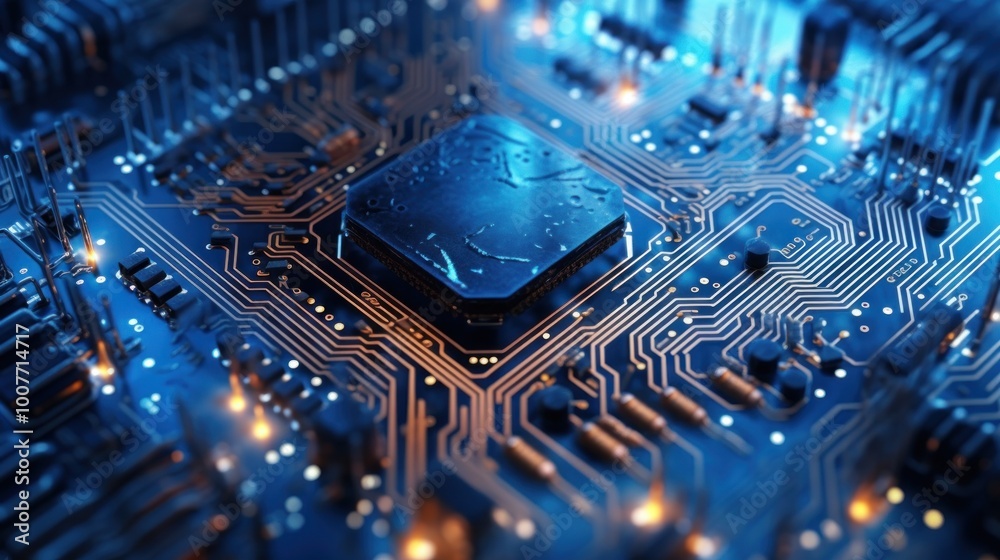 Close-Up of a Circuit Board Close-Up of a Circuit Board