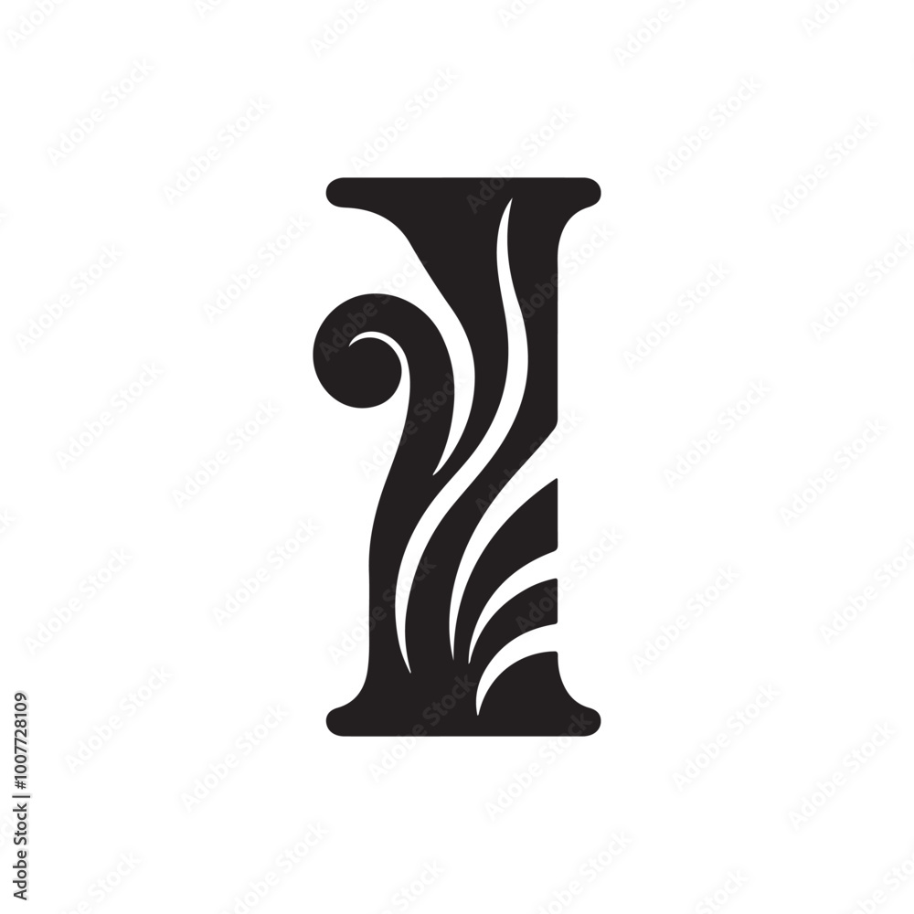Creative Letter I Monogram Logo: A Stylish and Unique Initial Design Perfect for Personal Branding and Innovative Graphic Design Projects Creative Letter I Monogram Logo: A Stylish and Unique Initial Design Perfect for Personal Branding and Innovative Graphic Design Projects