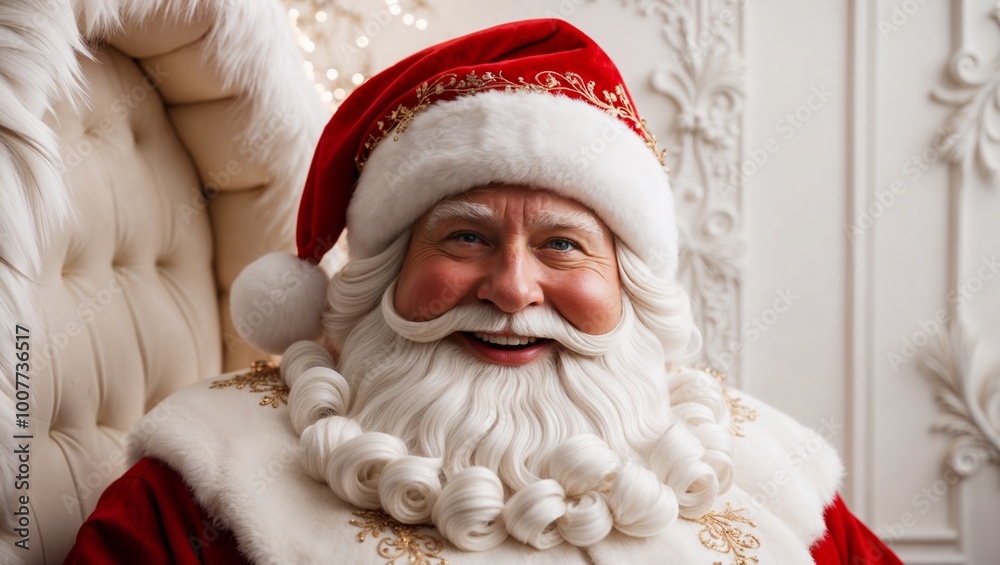 santa claus with christmas gift santa claus with christmas gift