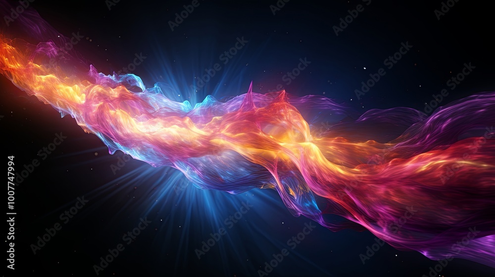 Abstract Cosmic Stream A Tapestry of Ethereal Light and Vibrant Colors, Dancing Through the Vastness of Space Abstract Cosmic Stream A Tapestry of Ethereal Light and Vibrant Colors, Dancing Through the Vastness of Space