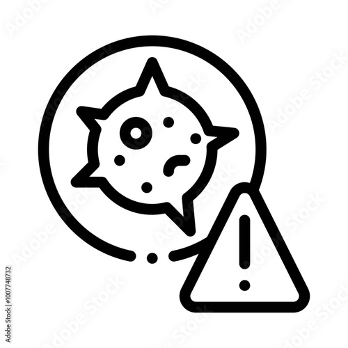 Allergy Warning line icon