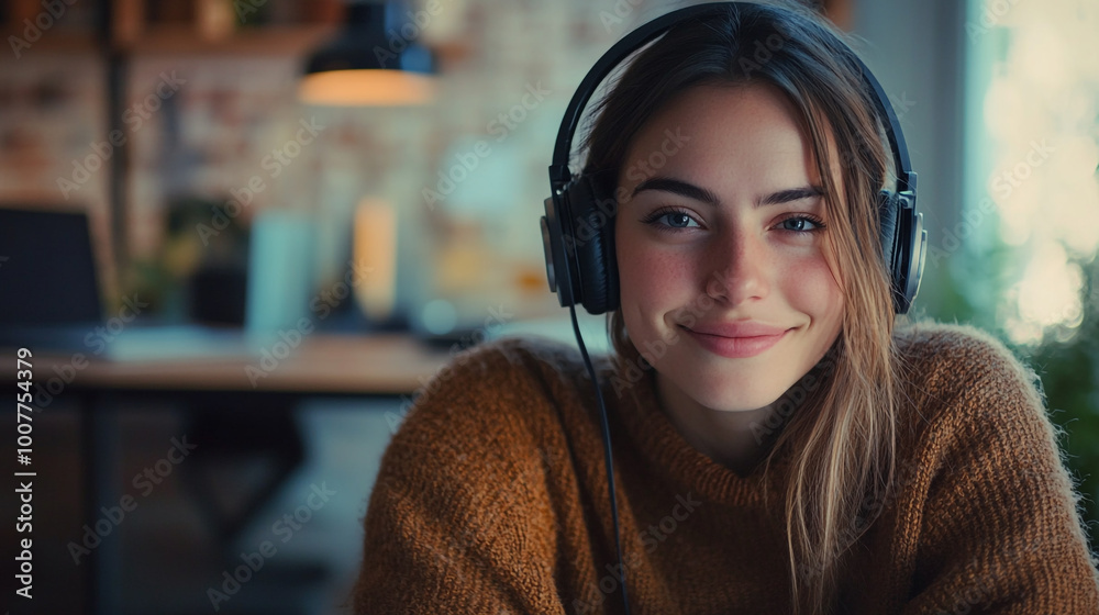 call center operator woman with headset call center operator woman with headset