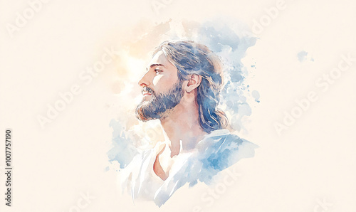 a painting of jesus-generative ai