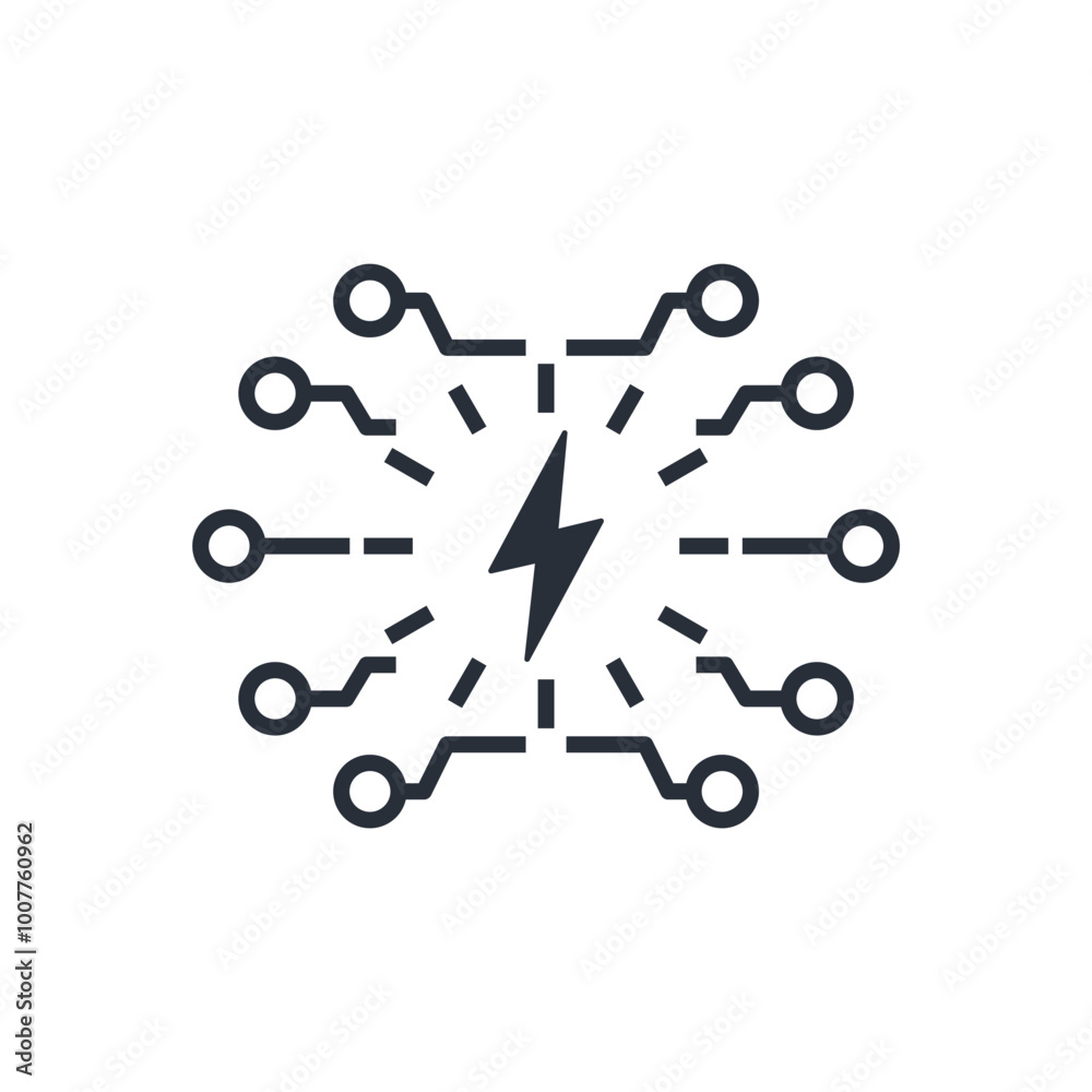 Fast electronic, quick process.Vector linear icon isolated on white background. Fast electronic, quick process.Vector linear icon isolated on white background.