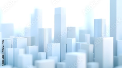 Futuristic Cityscape Representing Monetary Policy - Abstract Urban Landscape Illustrating Economic Strategy and Monetary Tools in Modern Planning