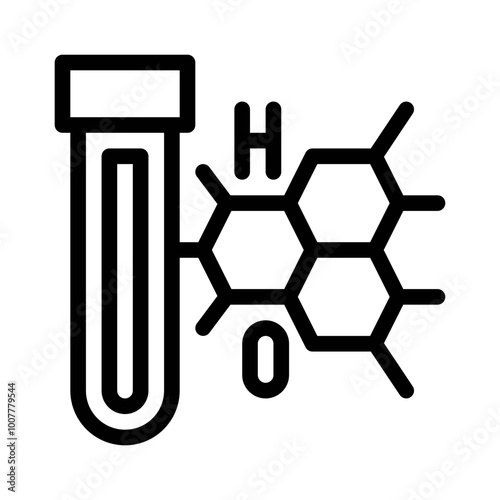 Chemical Bond line icon