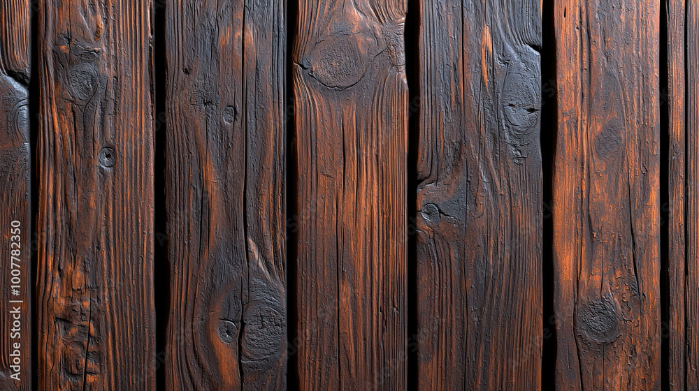 Rich, dark wood texture with deep grooves and natural imperfections, creating rustic and warm atmosphere. Perfect for backgrounds or design elements Rich, dark wood texture with deep grooves and natural imperfections, creating rustic and warm atmosphere. Perfect for backgrounds or design elements