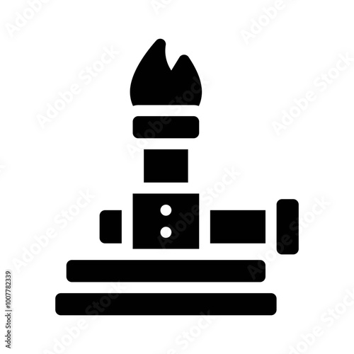 Bunsen Burner glyph icon