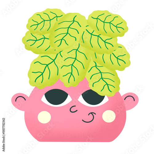 Cute Plant Happy Emotion photo