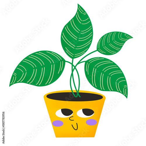 Cute Plant Happy Emotion photo