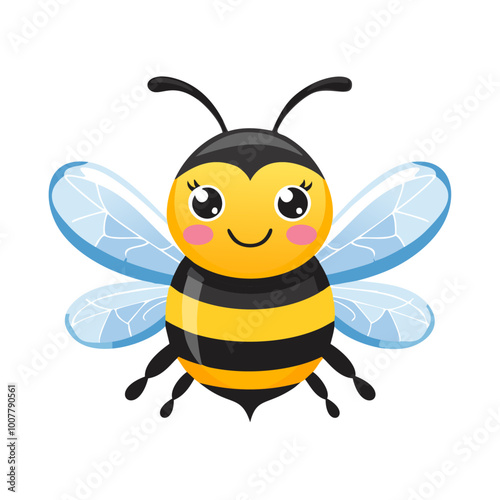 Bumblebee Insect Bug Animal Animation Kawaii Character Pest

