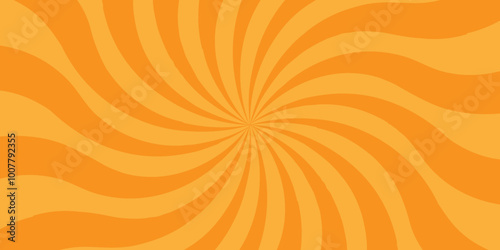 Vector Bright light yellow retro sunburst and starburst texture. abstract orange and yellow comic and sunray pop, cartoon, advertising background