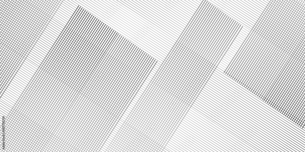Vector tech geometric thin diagonal striped line pattern gradient minimal transparent background. White geometric pattern transparent background. minimal surface curve wave creative line texture.