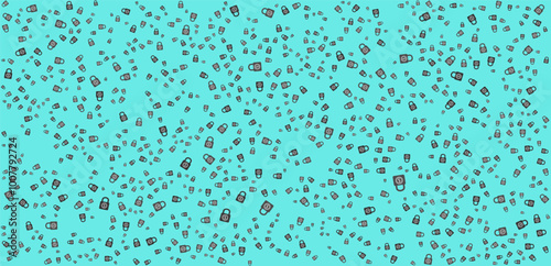 Fixed price lock icon seamless background of evenly spaced with different opacity and sizes. Price locked icon symbol.