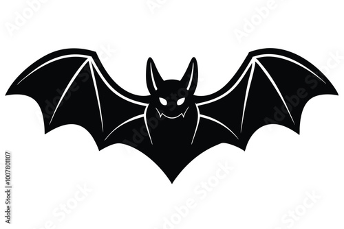 a bat icon silhouette vector style.eps