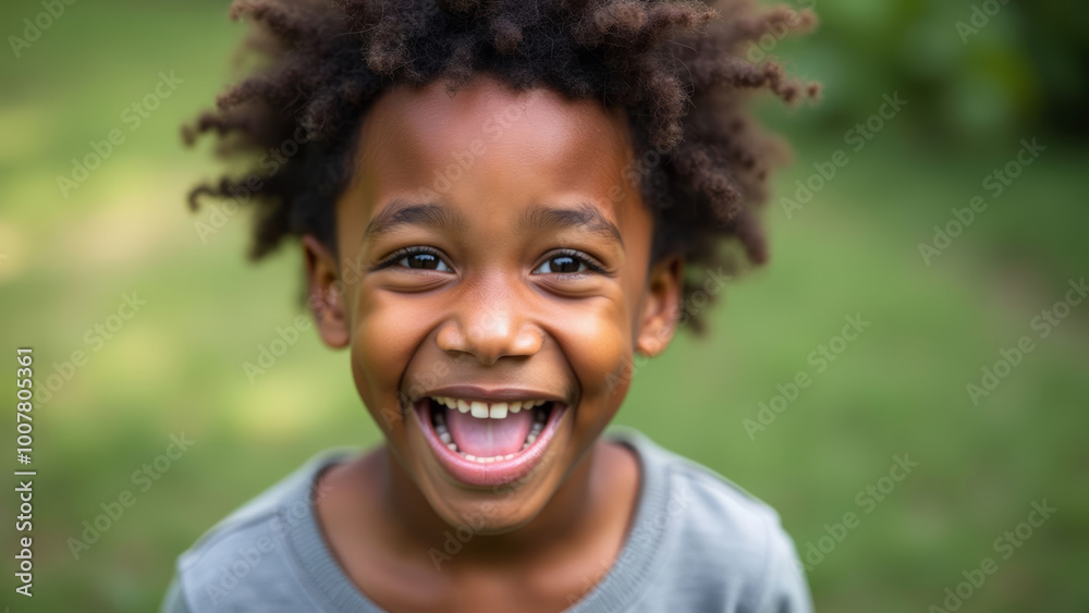 African American Boy Smile Hairdo Natural African American Boy Smile Hairdo Natural