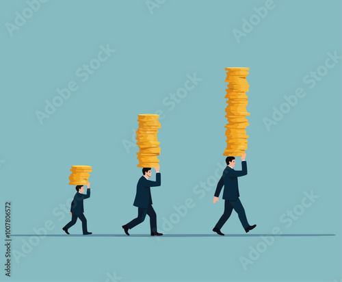 Illustration of Increasing Financial Burdens