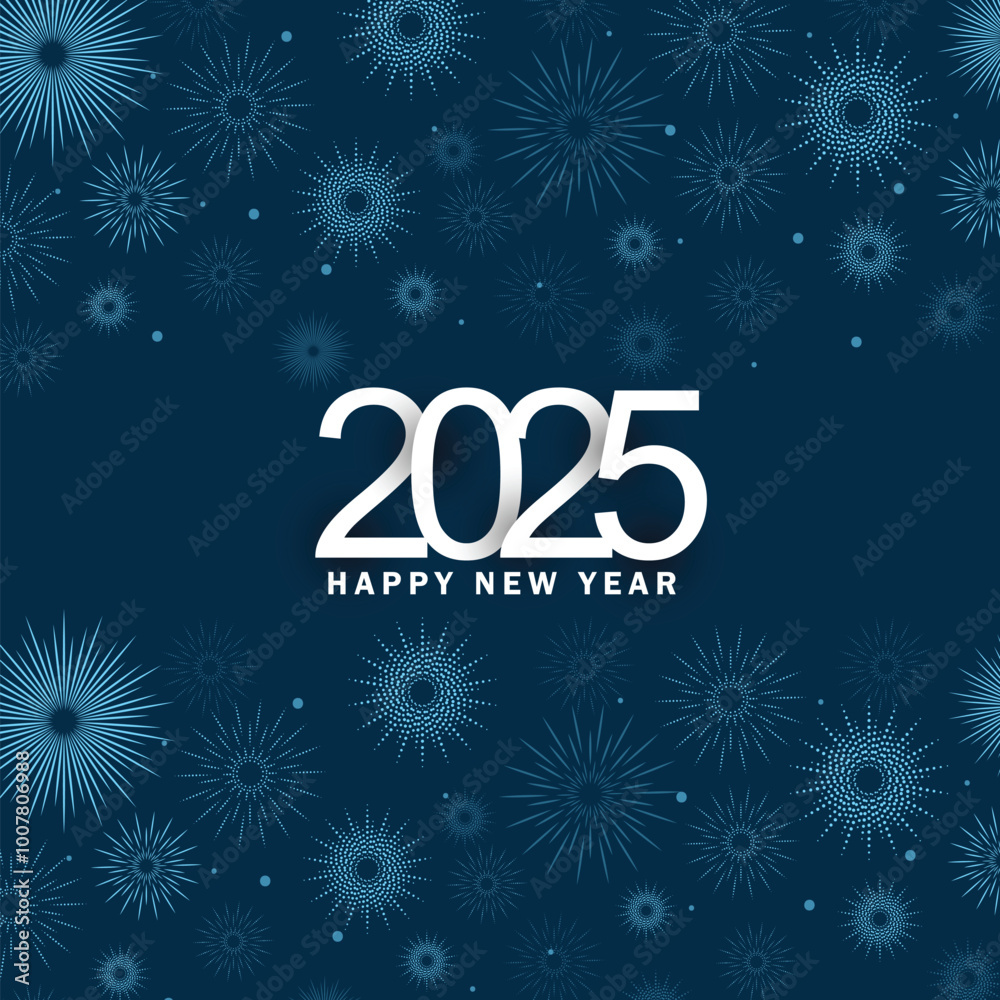 2025 Happy New Year Background with Fireworks design 2025 Happy New Year Background with Fireworks design
