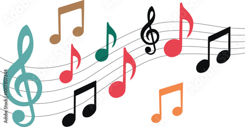musica Vector Illustration Design

