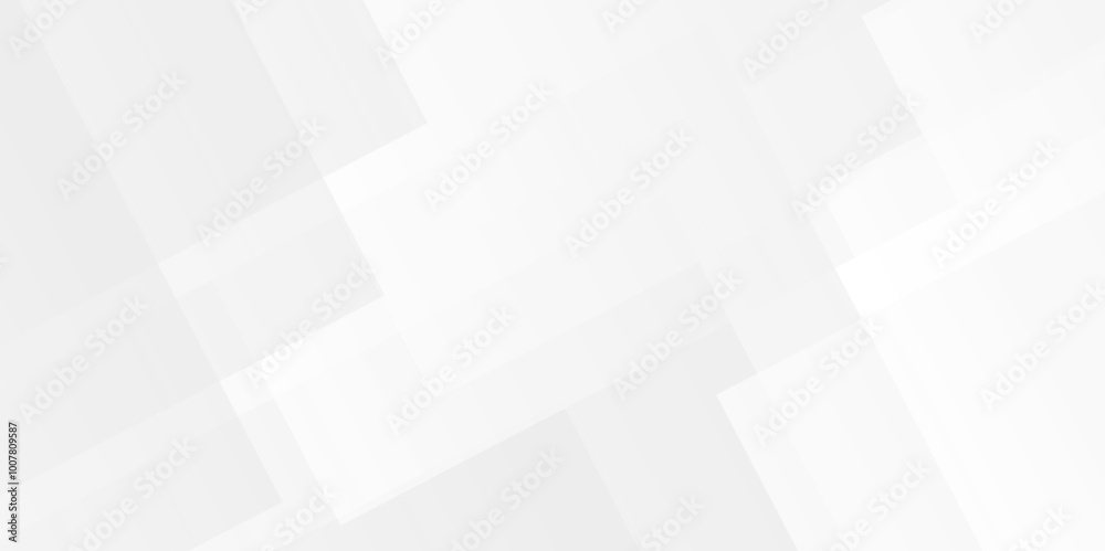 Obraz premium White and gray overlap triangle geometric technology pattern. minimal rectangle randomly arranged white lines transparent background layers overlapping presentation design.