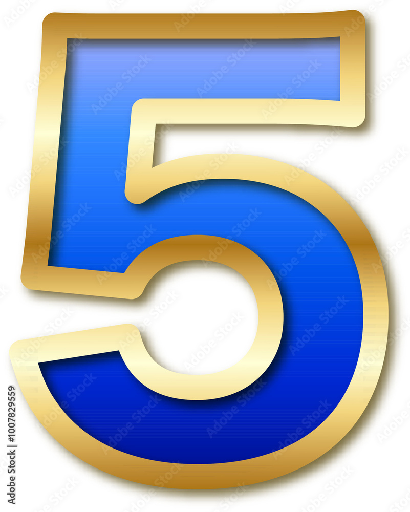 Capital Letter with Golden Blue Color Capital Letter with Golden Blue Color