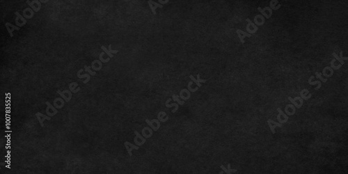 Dark Black background texture, old vintage charcoal black backdrop paper with watercolor. Abstract background with black wall surface, black stucco texture. Black gray satin dark texture luxurious.