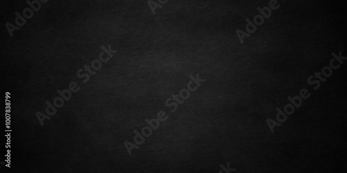 Dark Black background texture, old vintage charcoal black backdrop paper with watercolor. Abstract background with black wall surface, black stucco texture. Black gray satin dark texture luxurious.