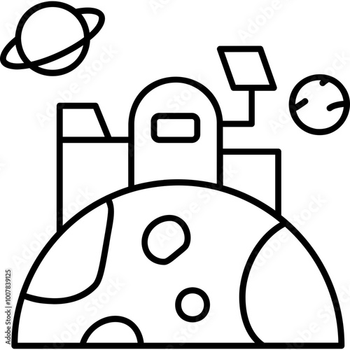 Space Colonization Icon