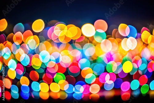 Soft, oval bokeh lights drift elegantly across a deep black backdrop, creating a mesmerizing dance ideal for artistic overlays and enhancing visual storytelling.