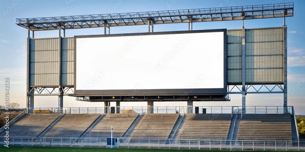 Jumbotron with blank displays, isolated, technology, digital, screen, empty, communication, screen displays