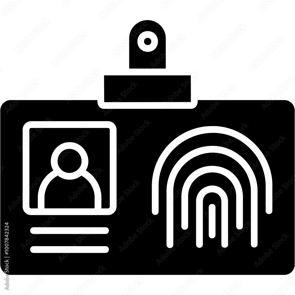 custom made wallpaper toronto digitalBiometric Id Card Icon