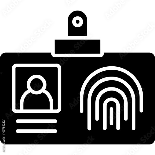 Wallpaper Mural Biometric Id Card Icon Torontodigital.ca