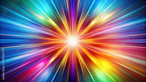 Colorful radial motion blurred light rays abstract background, abstract, vibrant, bright, colorful, creative, dynamic, energetic