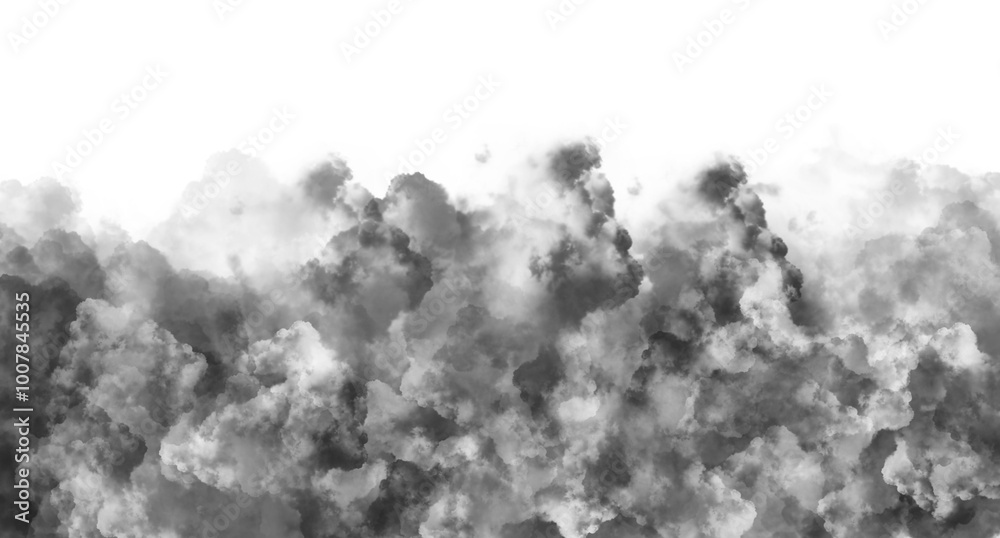 Bold Black Smoke Background on a transparent background Bold Black Smoke Background on a transparent background