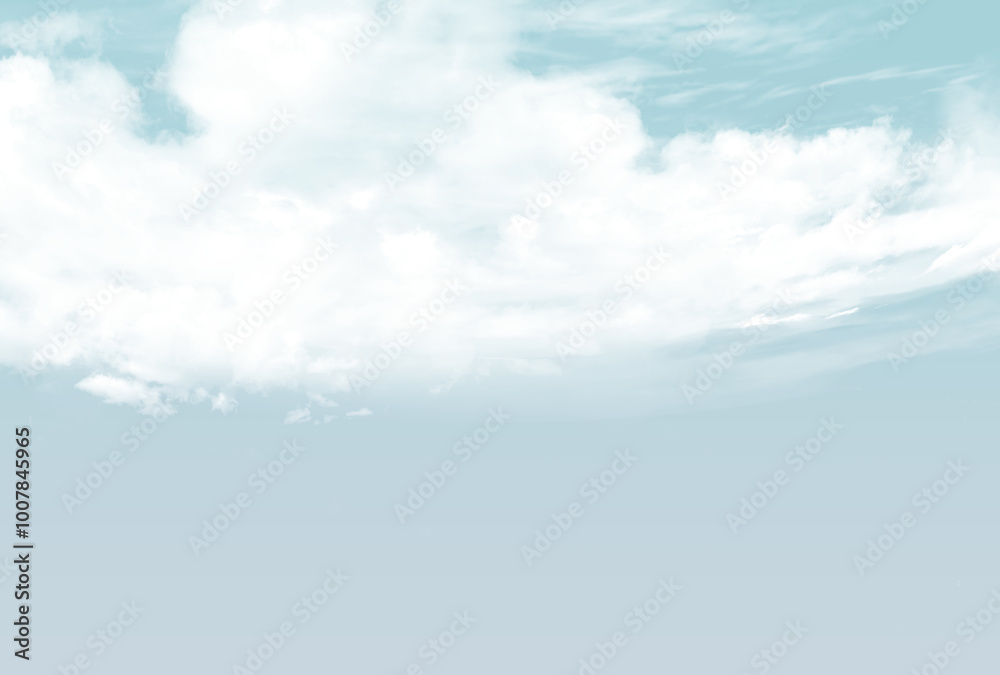 背景素材_青空と雲 背景素材_青空と雲