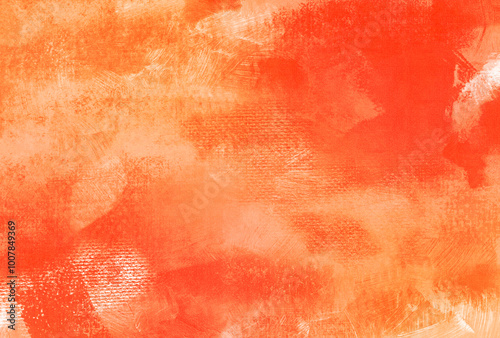 背景素材_水彩テクスチャ_オレンジ