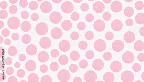 Wallpaper Mural pink polka dots pattern Torontodigital.ca