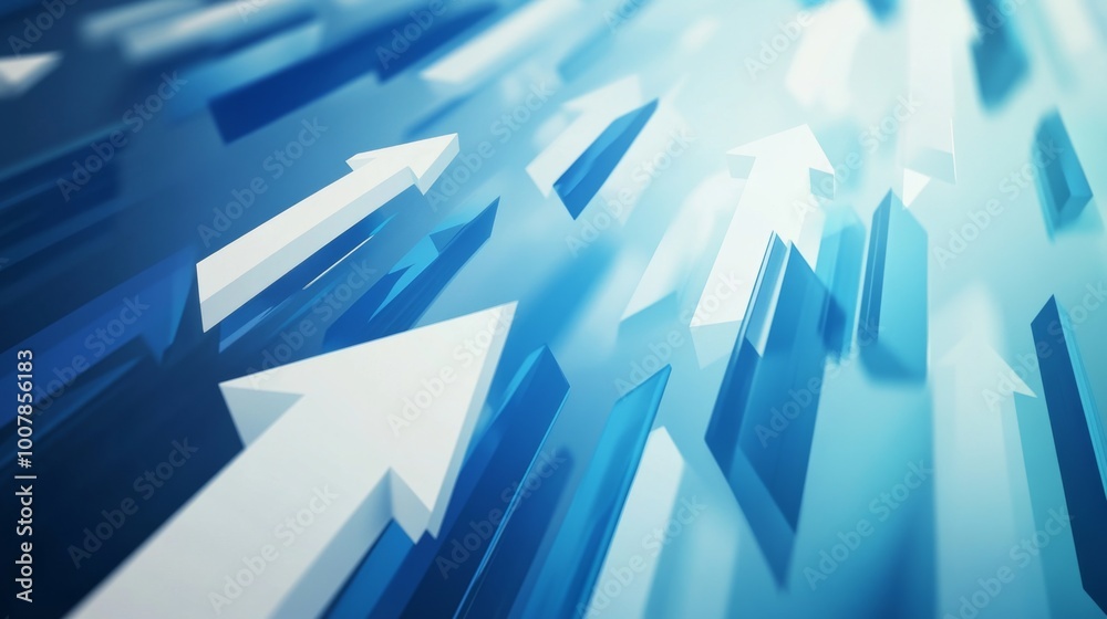 abstract background with Blue arrows moving forward in a white and blue color theme symbolize progress and direction. abstract background with Blue arrows moving forward in a white and blue color theme symbolize progress and direction.