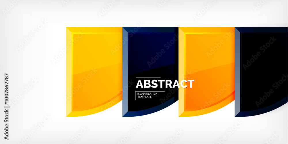 Fototapeta premium Glossy circles geometric background. Vector Illustration For Wallpaper, Banner, Background, Card, Book Illustration, landing page