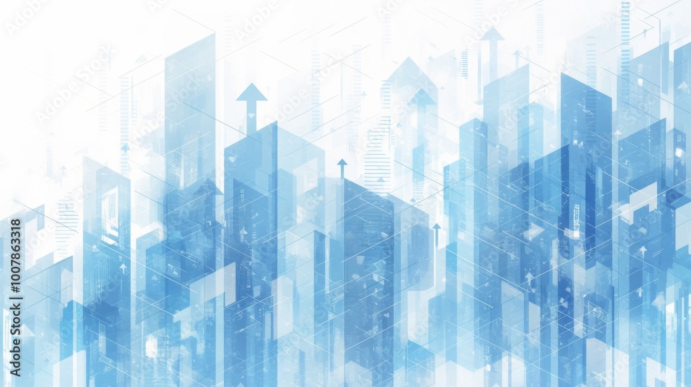 abstract background with Blue arrows moving forward in a white and blue color theme symbolize progress and direction. abstract background with Blue arrows moving forward in a white and blue color theme symbolize progress and direction.