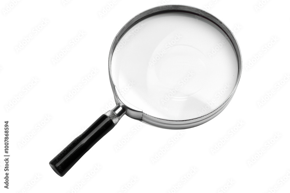 Transparent Magnifying Glass: A Clear View of Detail Transparent Magnifying Glass: A Clear View of Detail