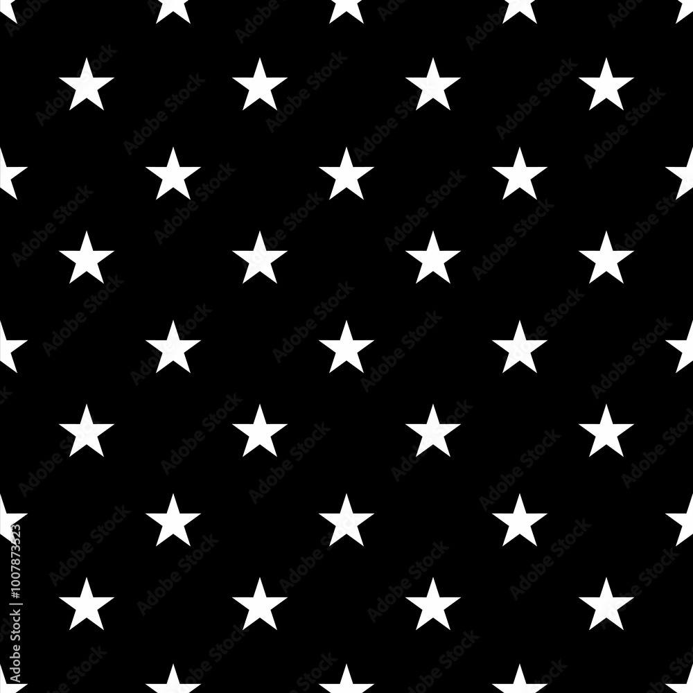 Star Pattern Seamless and timeless black Star Pattern Seamless and timeless black