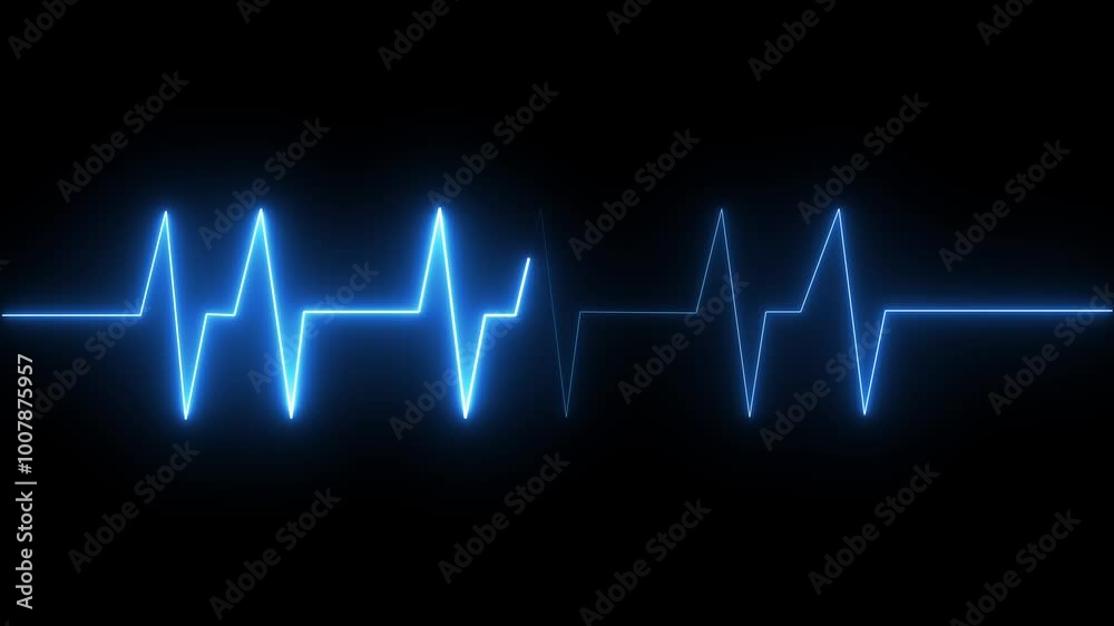 Isolated heart beat icon animation on background. Isolated heart beat icon animation on background.