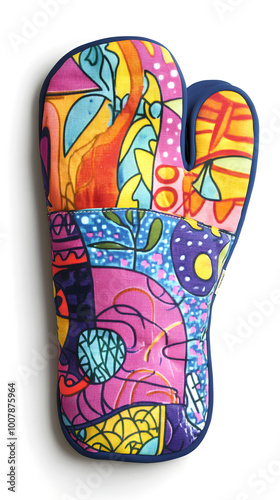 Colorful and Playful Oven Mitt: A Fun and Functional Kitchen Essential for Every Home Baker